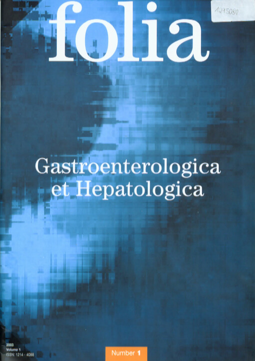 Folia gastroenterologica et hepatologica : časopis pro gastroenterologii, hepatologii a mezioborovou spolupráci : a journal for gastroenterology, hepatology and interdisciplinary cooperation