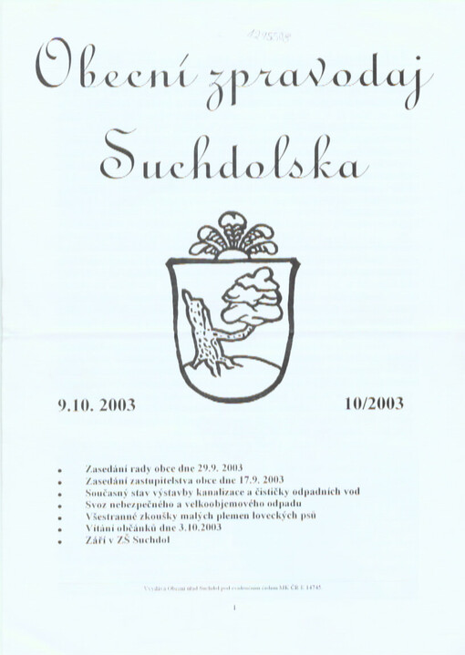 Obecní zpravodaj Suchdolska