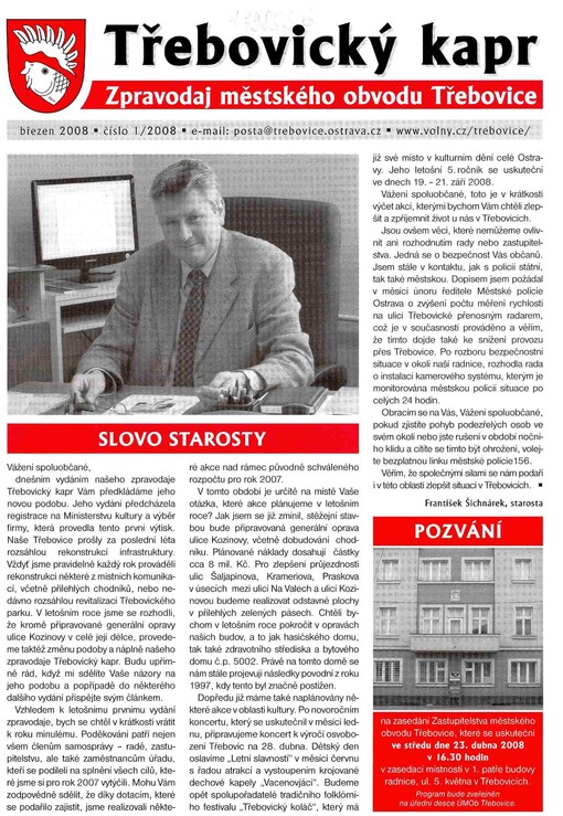 Třebovický kapr : zpravodaj městského obvodu Třebovice