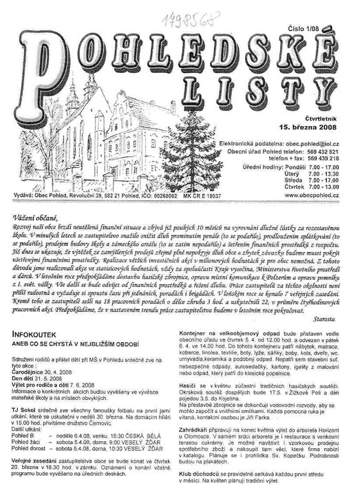 Pohledské listy