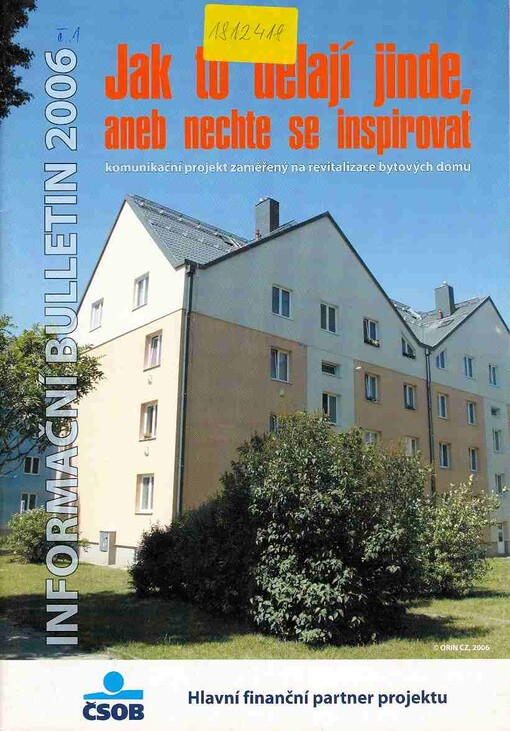 Jak to dělají jinde : informační bulletin : rekonstrukce a revitalizace bytových domů