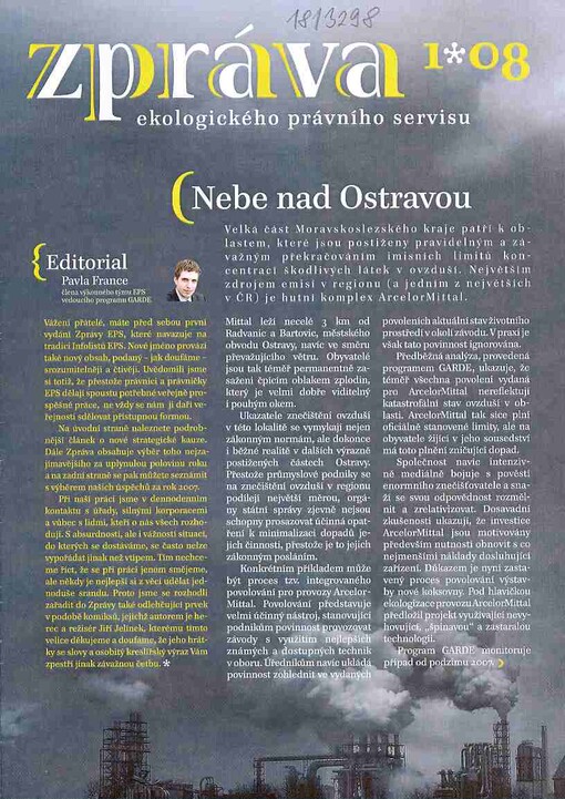 Zpráva Ekologického právního servisu