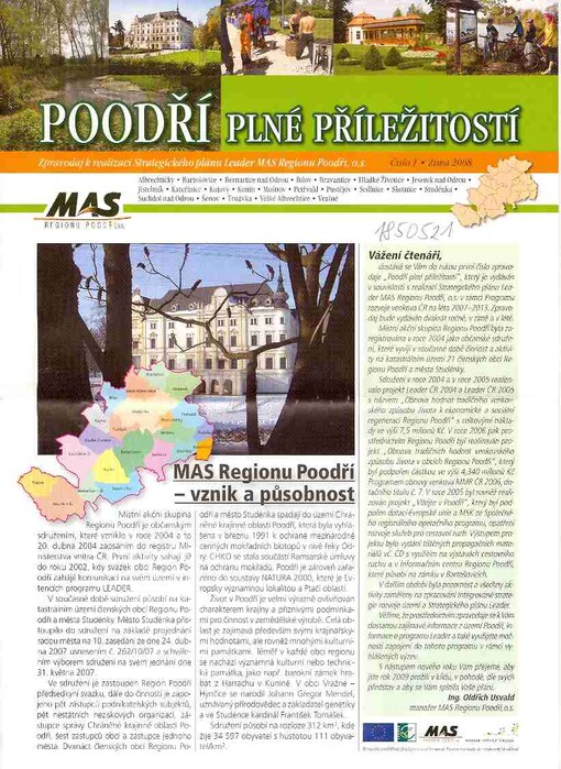 Poodří plné příležitostí : zpravodaj k realizaci Strategického plánu Leader MAS Regionu Poodří, o.s.
