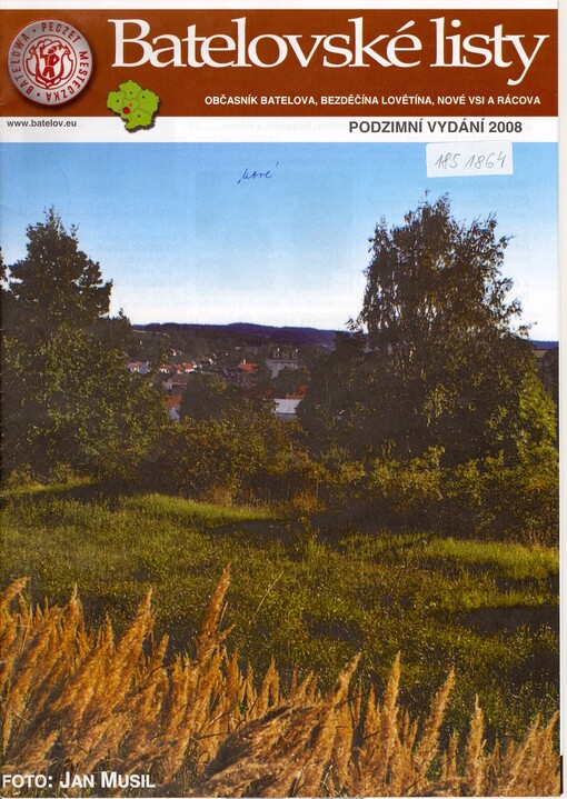 Batelovské listy : občasník Batelova, Bezděčína, Lovětína, Nové Vsi a Rácova