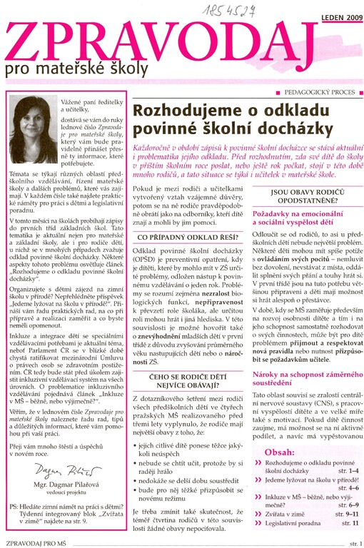 Zpravodaj pro mateřské školy