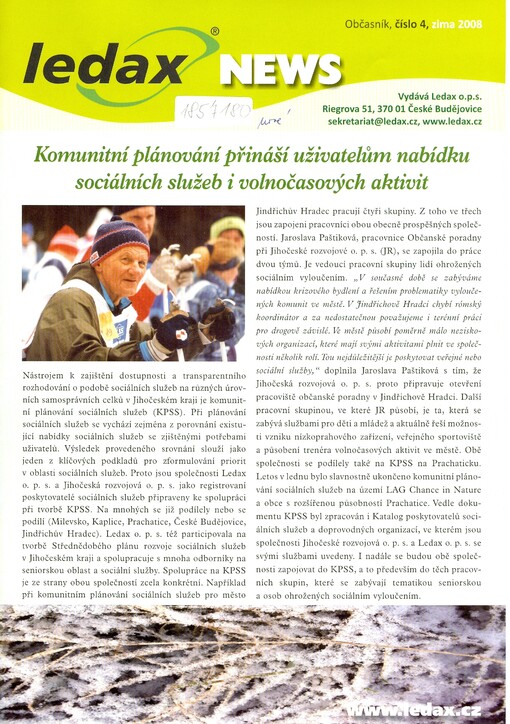 Ledax news : bulletin společnosti Ledax o.p.s.