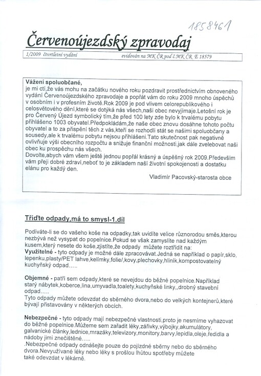 Červenoújezdský zpravodaj