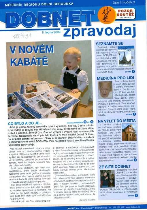 Dobnet zpravodaj : měsíčník regionu Dolní Berounka