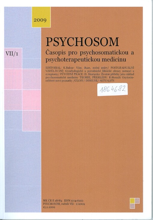 Psychosom : časopis pro psychosomatickou a psychoterapeutickou medicínu