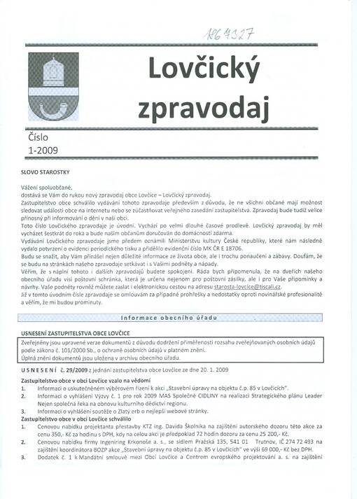 Lovčický zpravodaj
