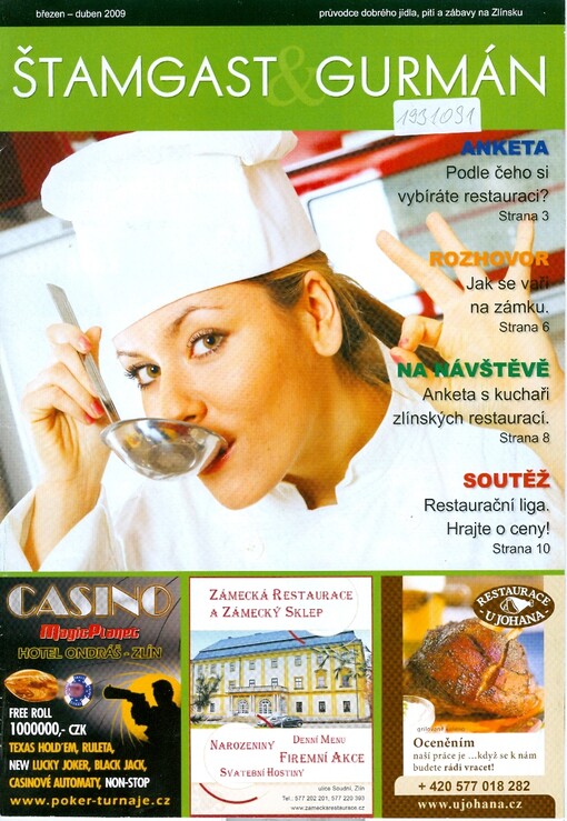 Štamgast & gurmán : průvodce dobrého jídla, pití a zábavy na Zlínsku