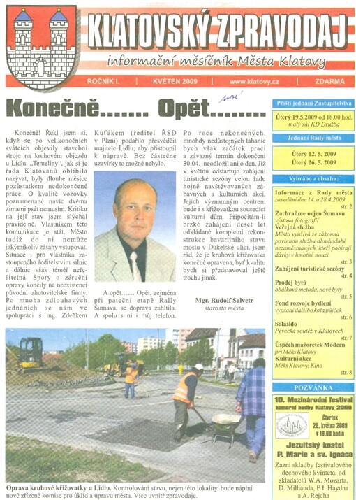 Klatovský zpravodaj : informační měsíčník města Klatovy