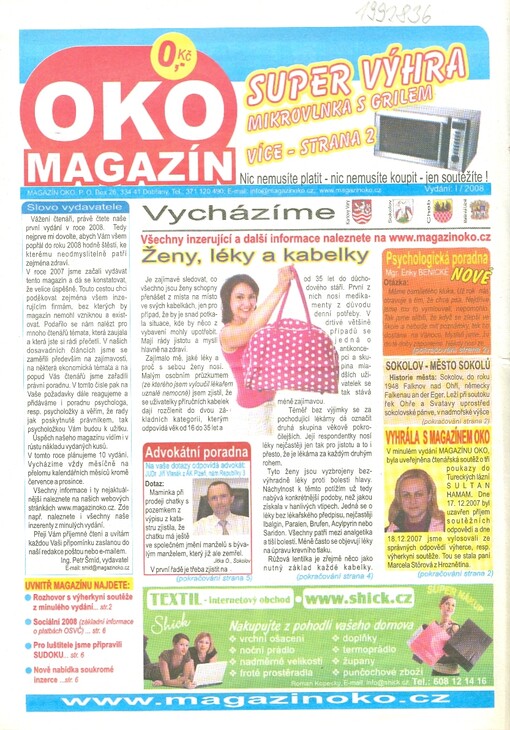 Magazín oko : měsíčník Karlovarského kraje