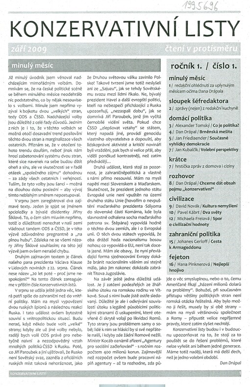 Konzervativní listy : čtení v protisměru