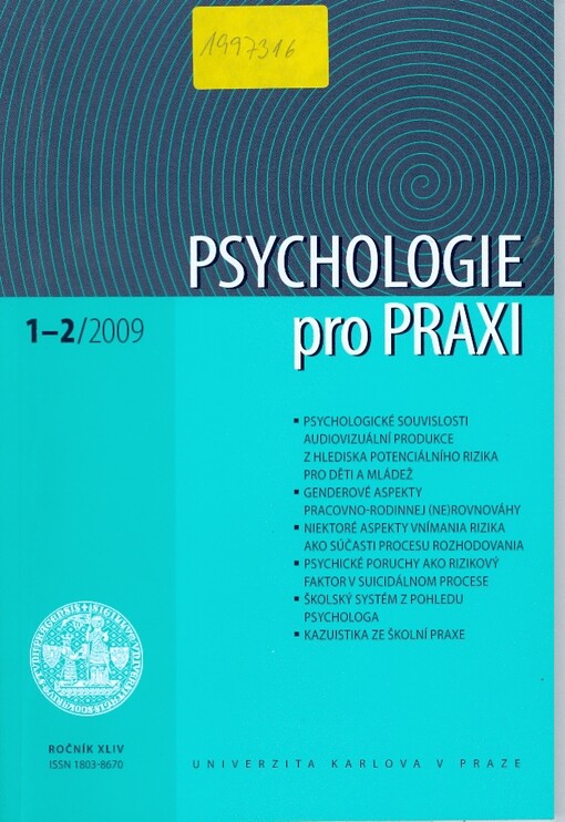 Psychologie pro praxi