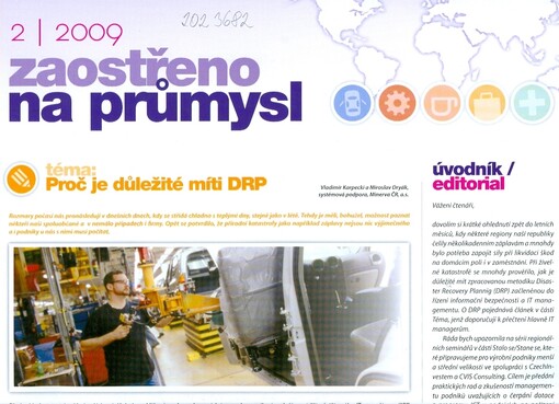 Zaostřeno na průmysl : magazín o informačních technologiích a výrobních podnicích