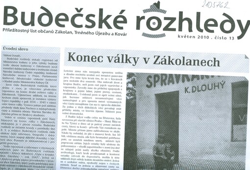 Budečské rozhledy : příležitostný list občanů Zákolan, Trněného Újezdu a Kovár