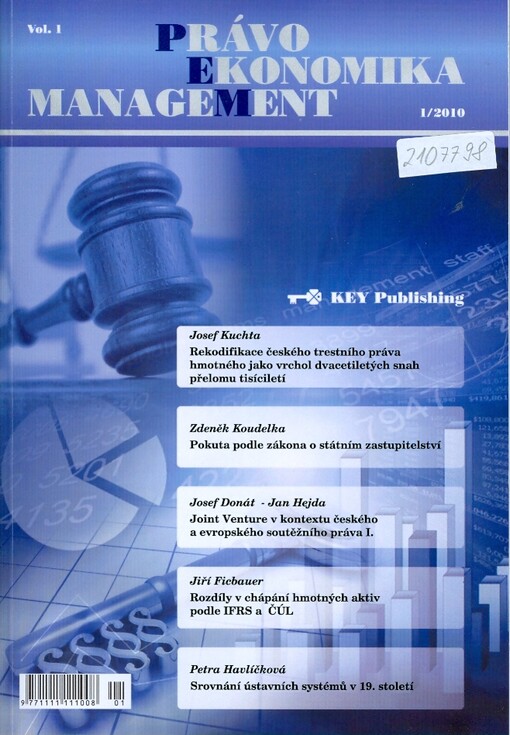 Právo, ekonomika, management : časopis pro právní a ekonomickou praxi