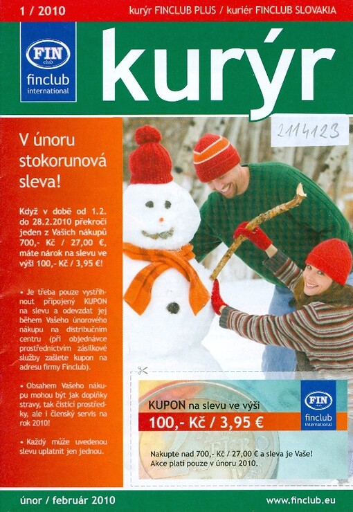 Kurýr : kurýr Finclub plus - kuriér Finclub Slovakia