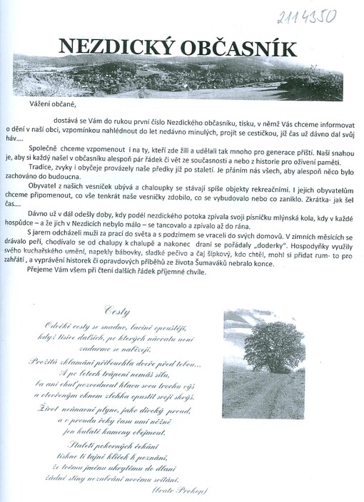 Nezdický občasník