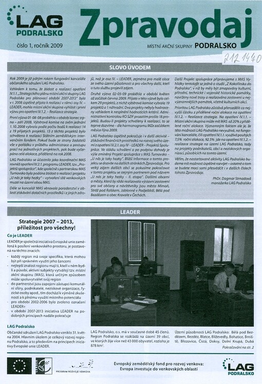 Zpravodaj místní akční skupiny Podralsko