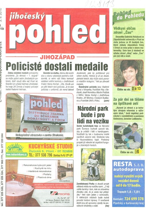 Jihočeský pohled : jihozápad