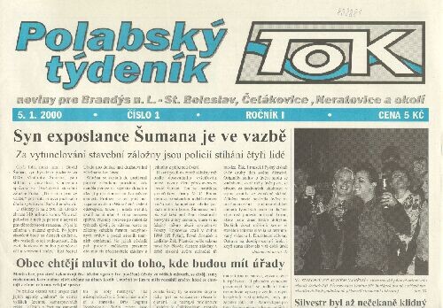 Polabský týdeník Tok : noviny pro Brandýs n.L.-St. Boleslav, Čelákovice, Neratovice a okolí