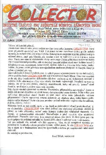 Collector : inzertní časopis pro sběratele různých zájmových oborů