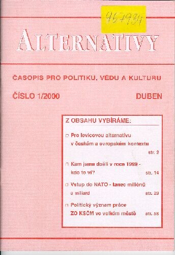 Alternativy : časopis pro politiku, vědu a kulturu