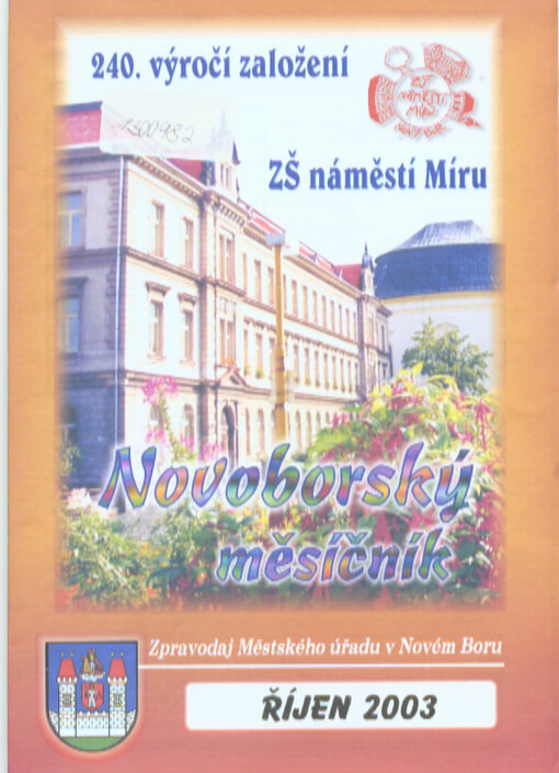 Novoborský měsíčník : zpravodaj Městského úřadu v Novém Boru