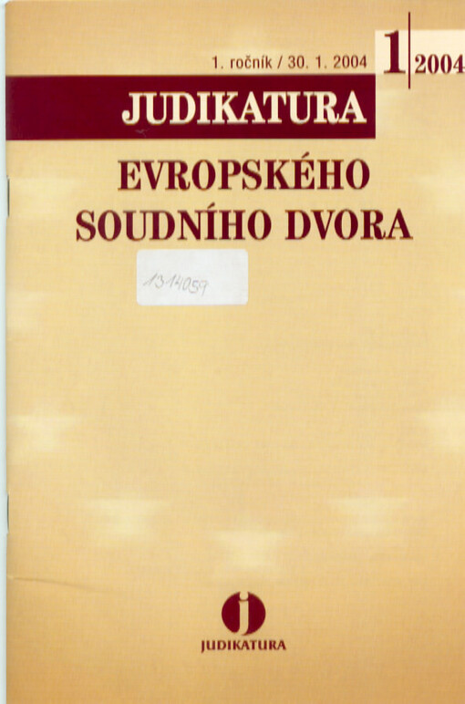 Judikatura Evropského soudního dvora