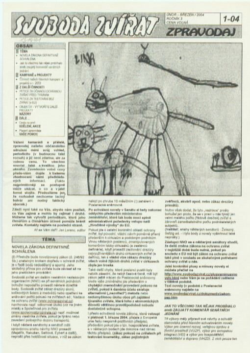 Svoboda zvířat : zpravodaj