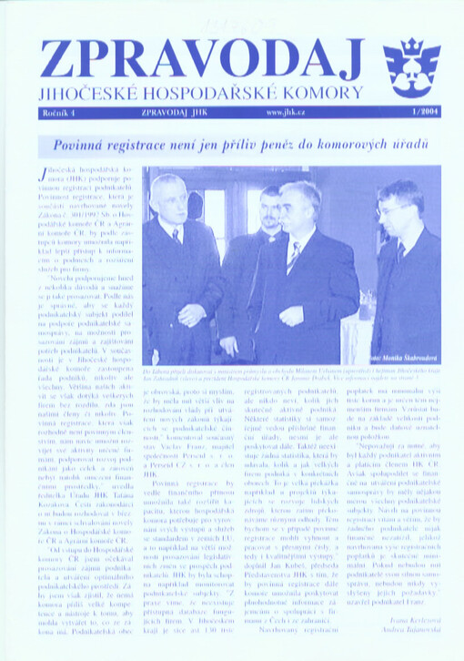 Zpravodaj Jihočeské hospodářské komory