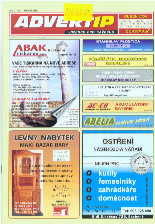 Advertip : inzertní měsíčník