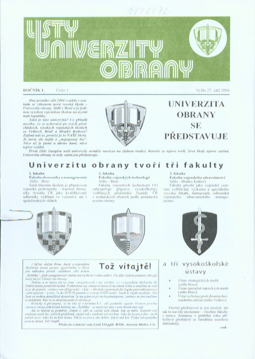 Listy Univerzity obrany