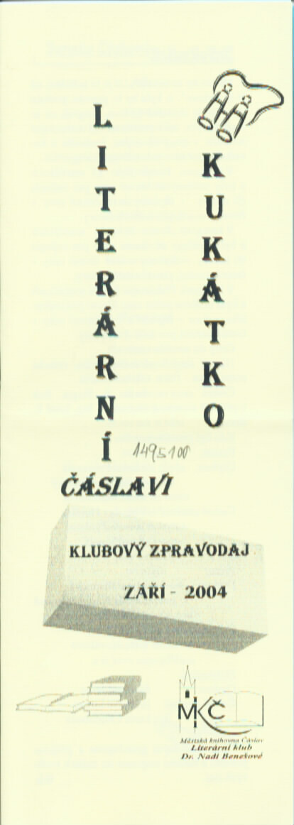 Literární kukátko Čáslavi : klubový zpravodaj