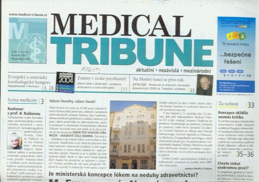 Medical tribune : aktuální - nezávislá - mezinárodní