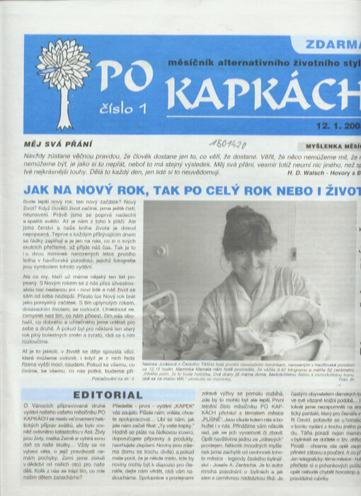 Po kapkách : měsíčník alternativního životního stylu