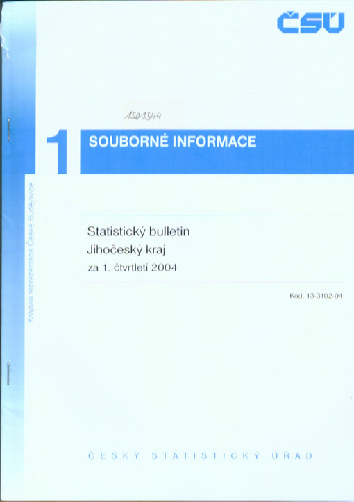 Statistický bulletin. Jihočeský kraj
