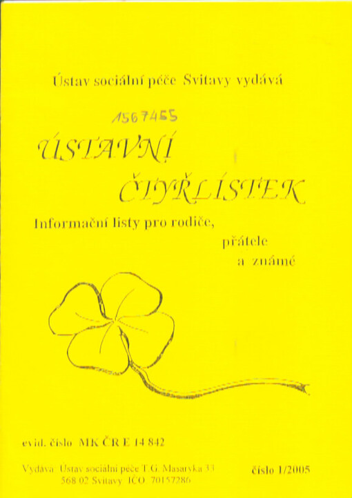 Ústavní čtyřlístek : informační listy pro rodiče, přátele a známé