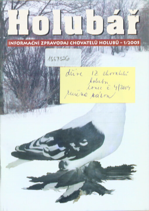 Holubář : informační zpravodaj chovatelů holubů