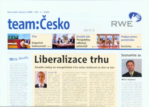 Team:Česko : zpravodaj skupiny RWE v ČR