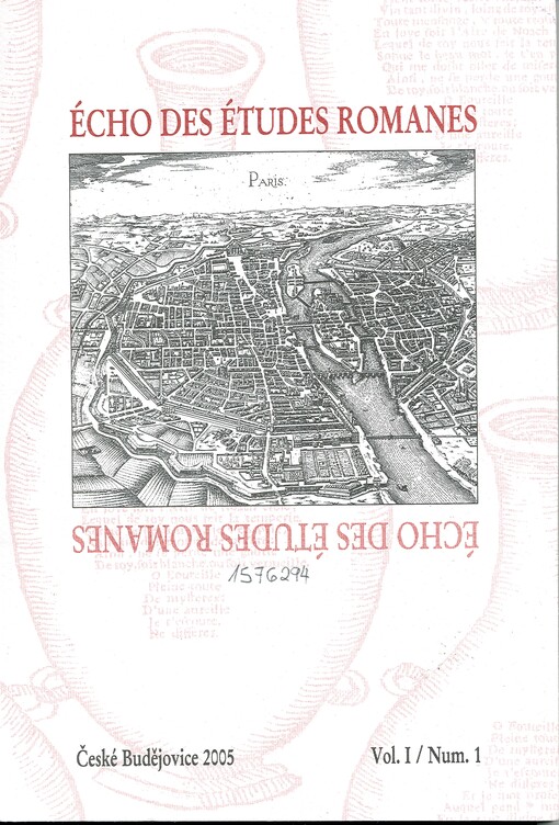 Écho des études romanes : revue semestrielle de linguistique et littératures romanes