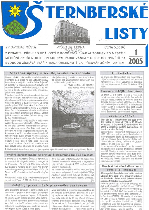 Šternberské listy : zpravodaj města