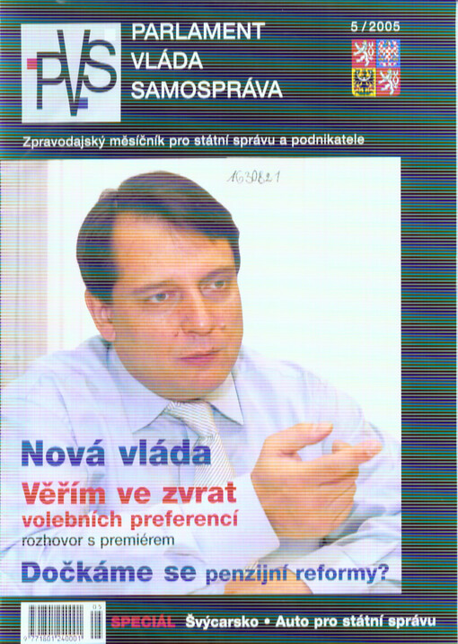 Parlament, vláda, samospráva : zpravodajský měsíčník pro státní správu a podnikatele
