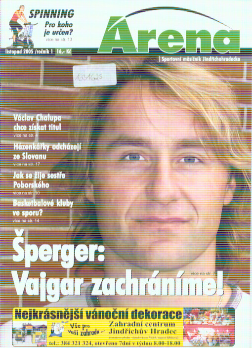 Arena : sportovní měsíčník Jindřichohradecka