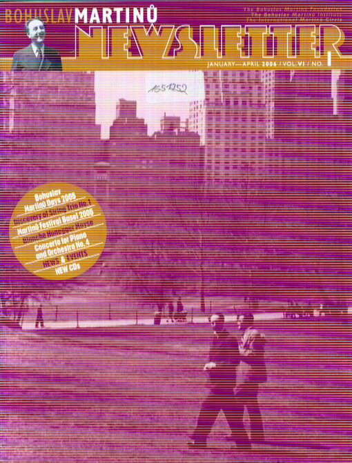 Bohuslav Martinů newsletter