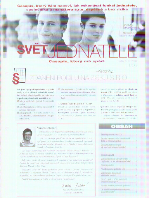 Svět jednatele : časopis, který má spád