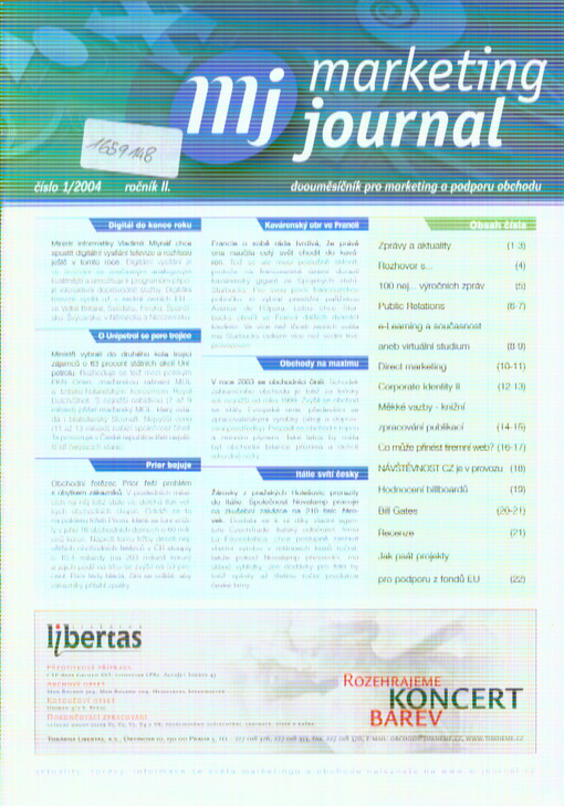 Marketing journal : dvouměsíčník pro marketing a podporu obchodu