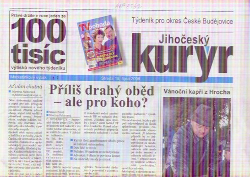 Jihočeský kurýr : týdeník pro okres České Budějovice